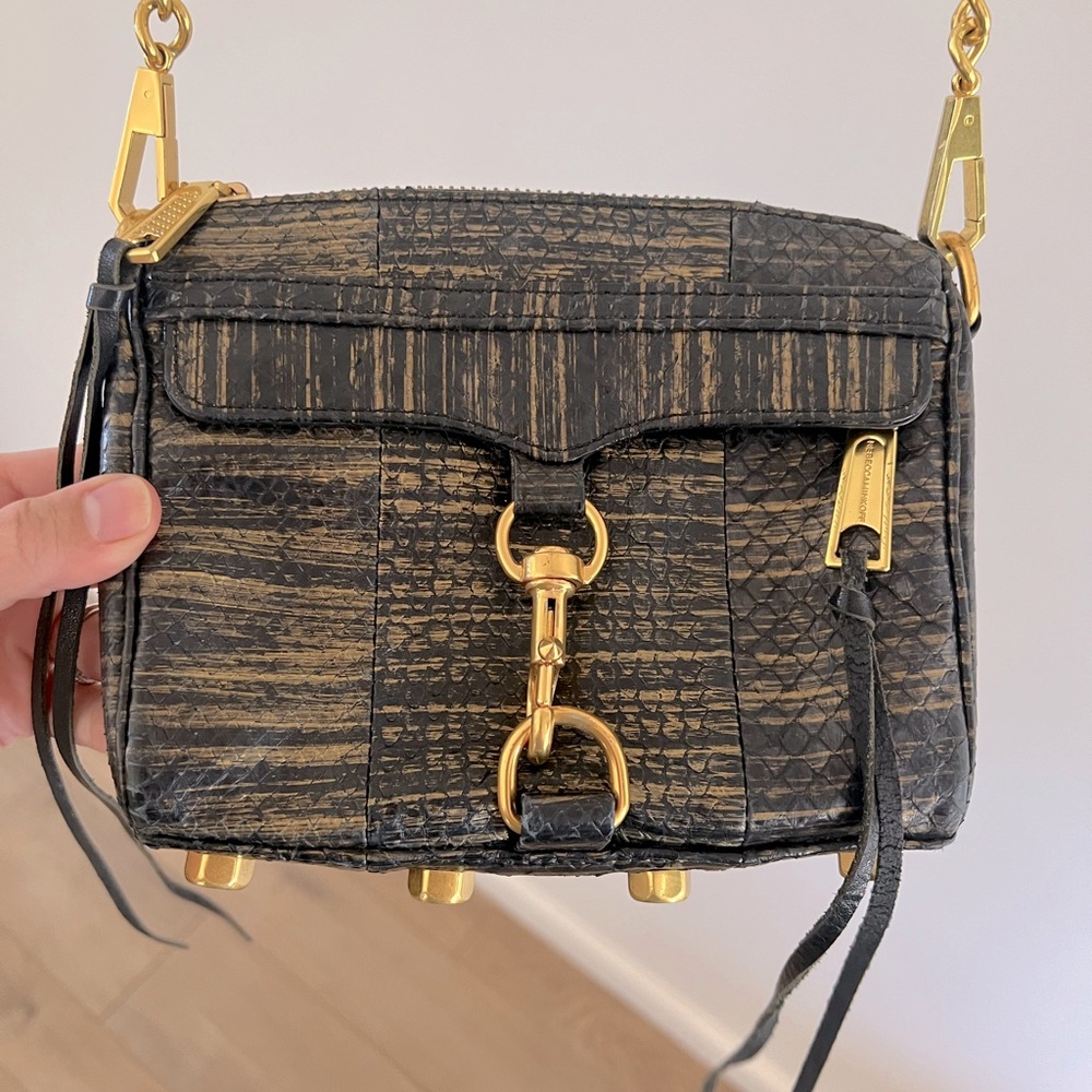 Rebecca Minkoff Black and Gold Crossbody - Picture 5 of 7